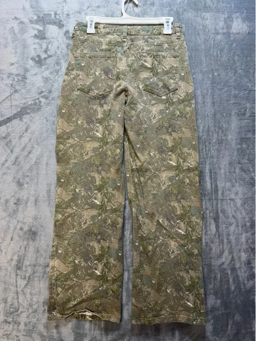 CALI 1850 Womens Camo Wide Leg Pants Camouflage Stretch Size 7